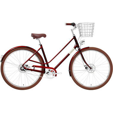 Bicicleta de paseo CREME EVE 7 TRAPEZ Rojo 0
